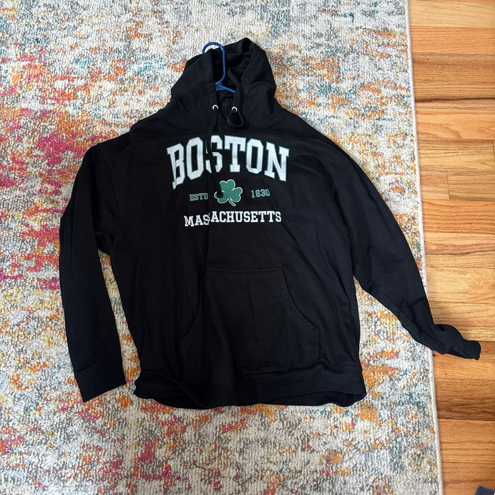 Boston Black Hoodie